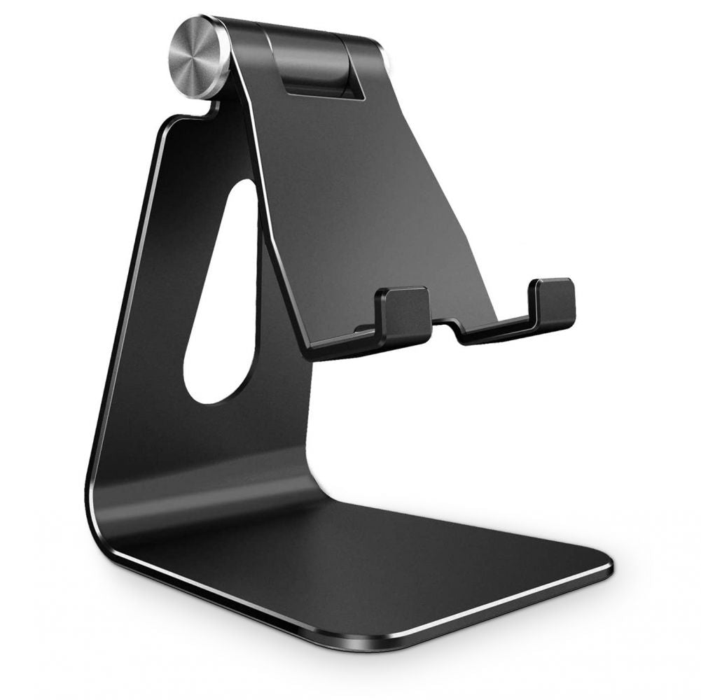 Techsuit - Desk Holder (Z4a) - Folding Feature, for Phone, Tablet, max 8" - Black