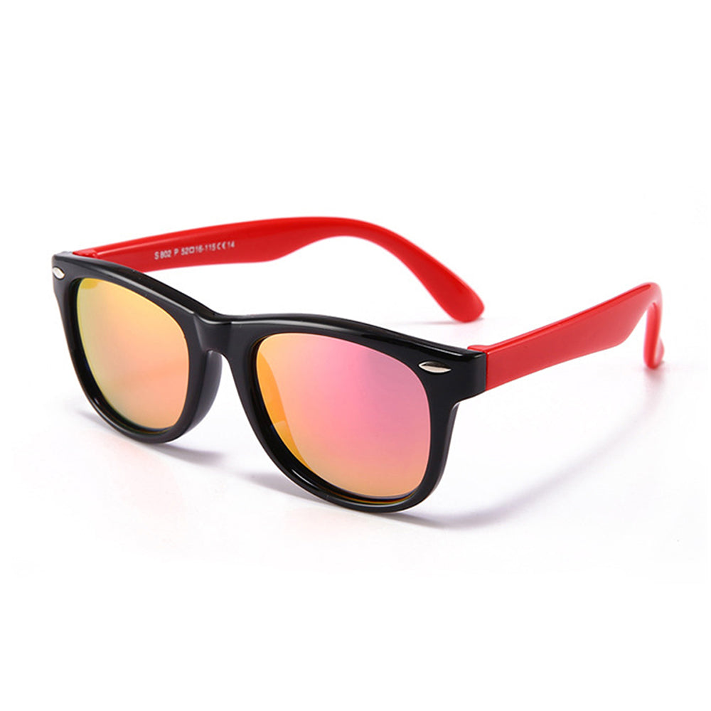 Techsuit - Μόδα > Αξεσουάρ > Γυαλιά Ηλίου Polarised (D802) - for Kids, UV Protection - Black / Pink