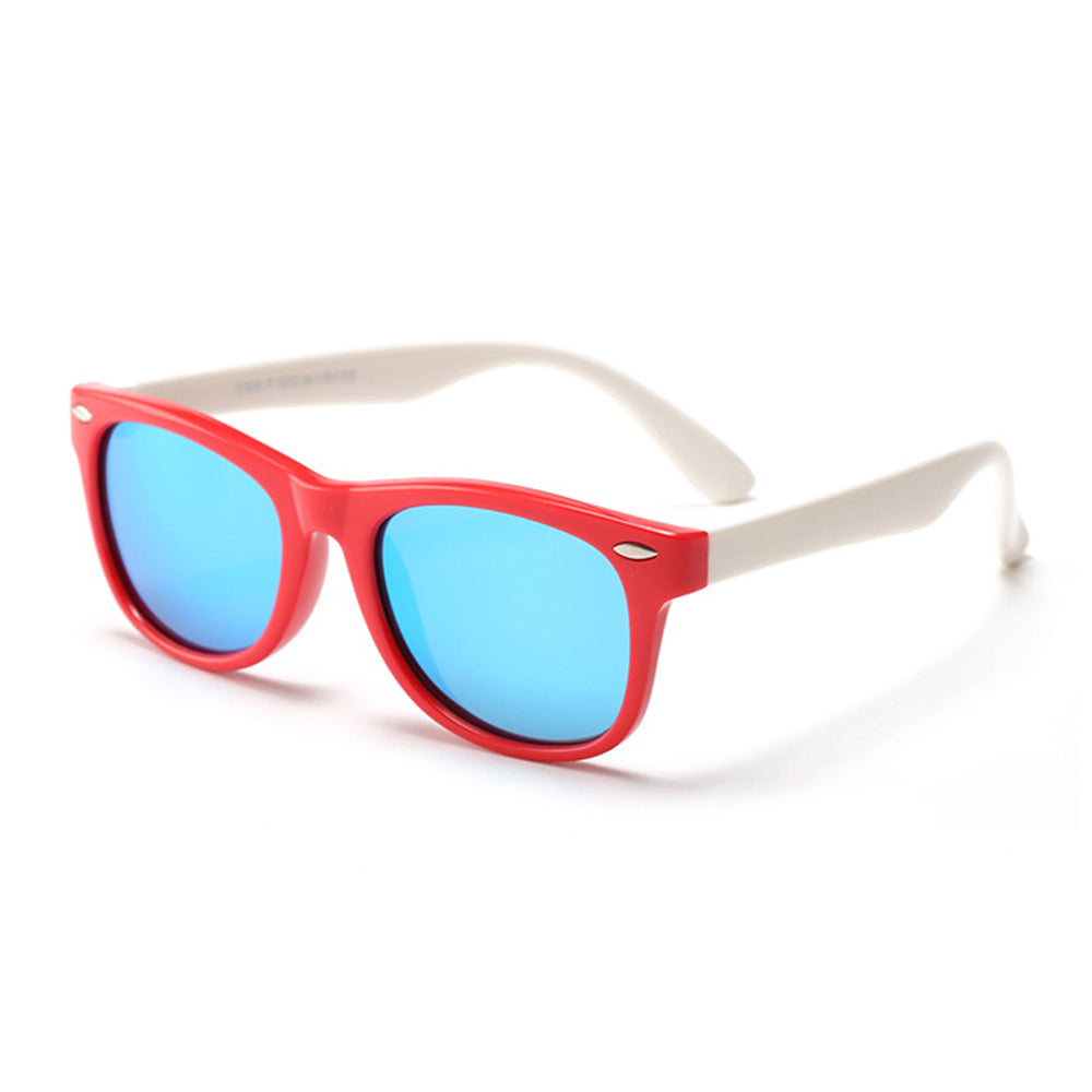 Techsuit - Μόδα > Αξεσουάρ > Γυαλιά Ηλίου Polarised (D802) - for Kids, UV Protection - Red / White / Ice-Blue