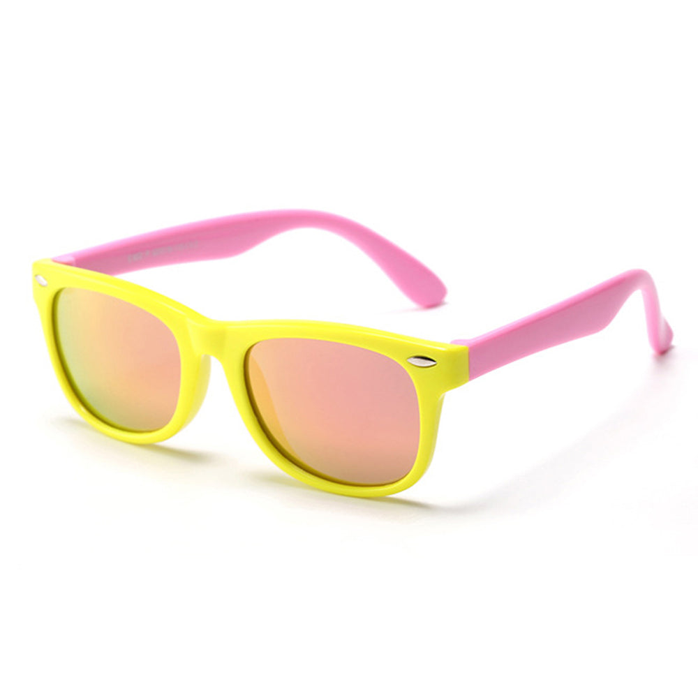 Techsuit - Μόδα > Αξεσουάρ > Γυαλιά Ηλίου Polarised (D802) - for Kids, UV Protection - Yellow / Pink / Pink