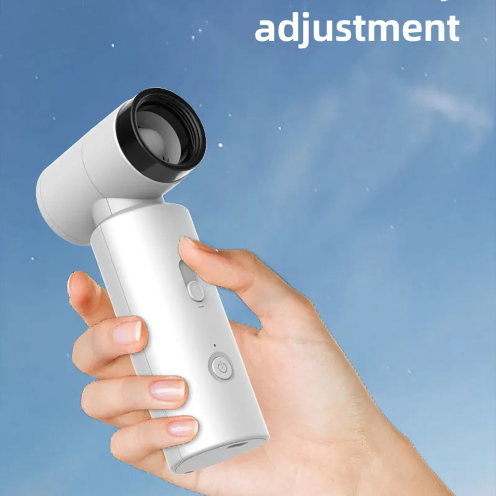 Techsuit - Premium Handheld Fan (FS15) - Multifunctional, Portable, Adjustable, 80000rpm, Rechargeable, 4500mAh - Light Green