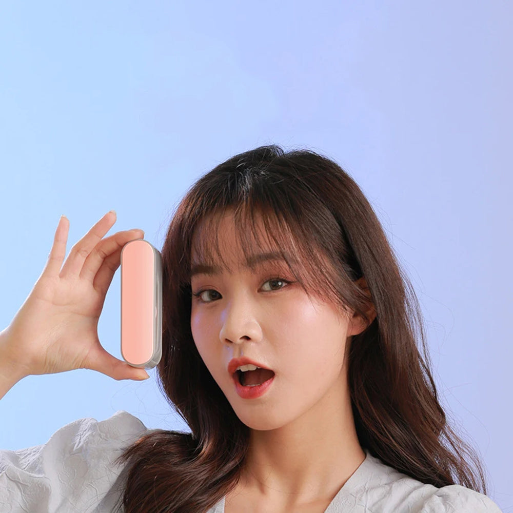 Techsuit - Handheld Fan (TF1) - Portable, for Pocket, Adjustable, Rechargeable, Silent, 1200mAh - White