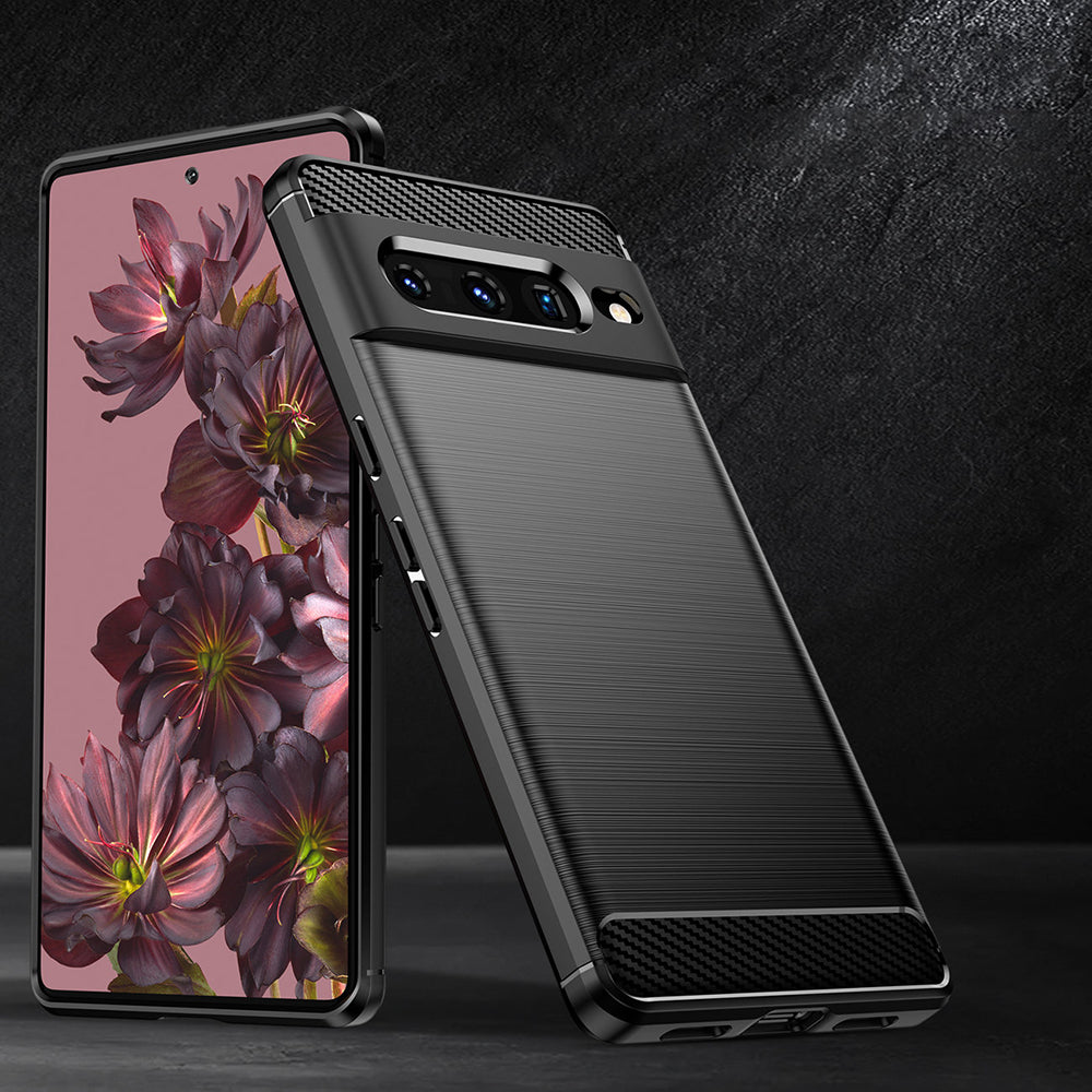 Techsuit - Carbon Silicone - Google Pixel 7 Pro - Black