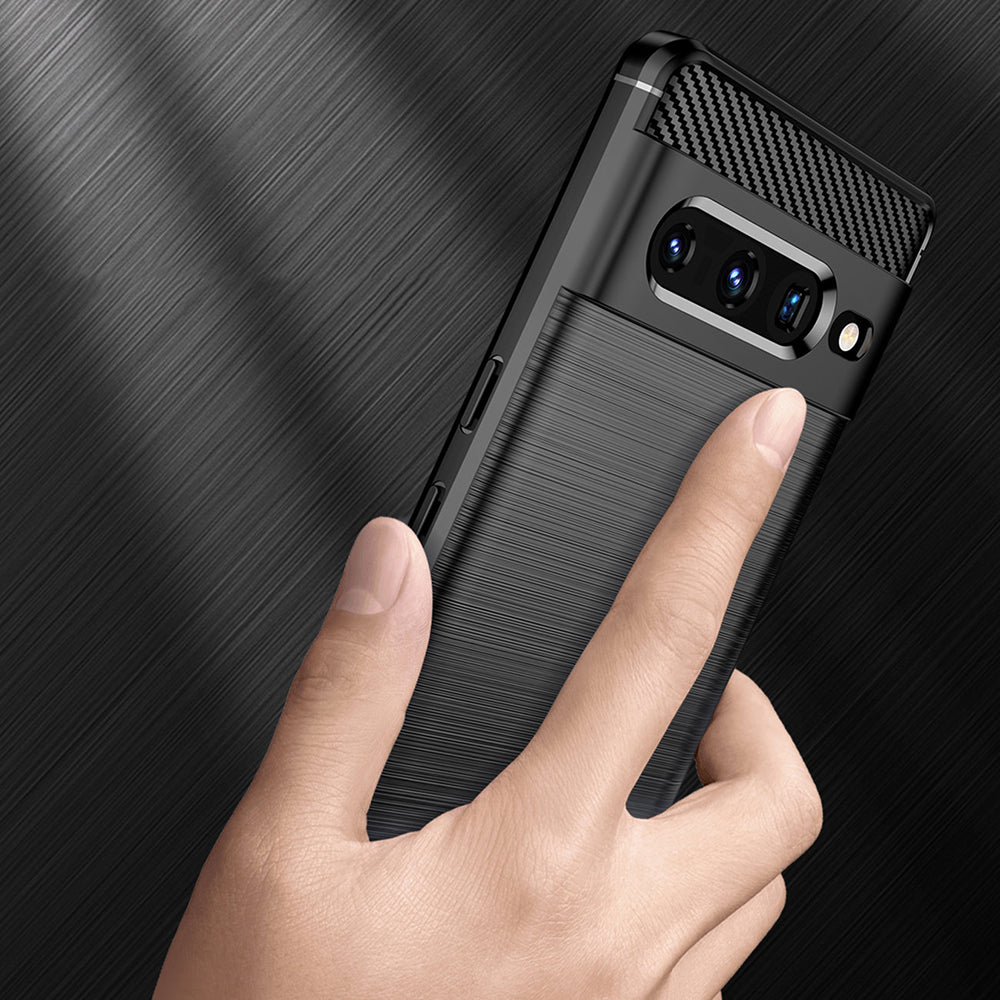 Techsuit - Carbon Silicone - Google Pixel 7 Pro - Black