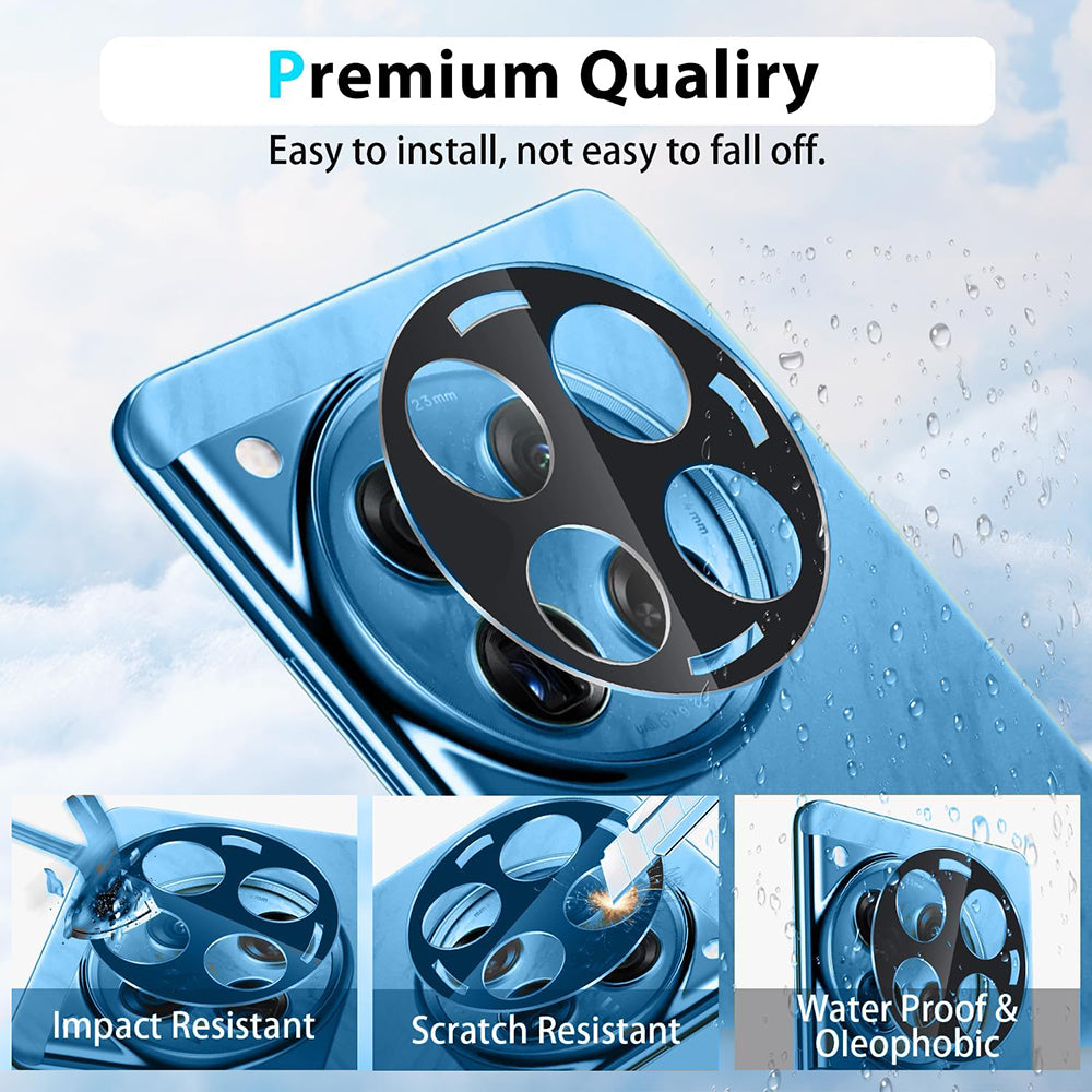 Techsuit - Full Camera Glass - OnePlus 12R - Black