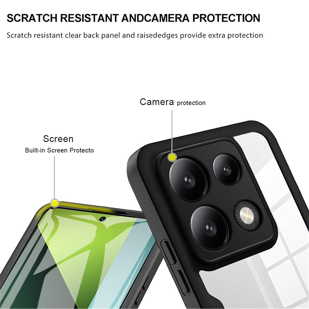 Techsuit - ColorVerse 360 Series + Screen Protector - Xiaomi Redmi Note 13 Pro 5G / Poco X6 - Black