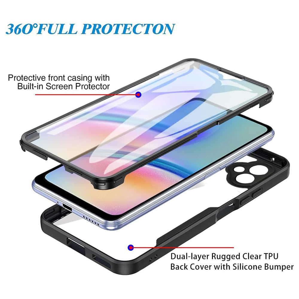 Techsuit - ColorVerse 360 Series + Screen Protector - Galaxy A05 - Black