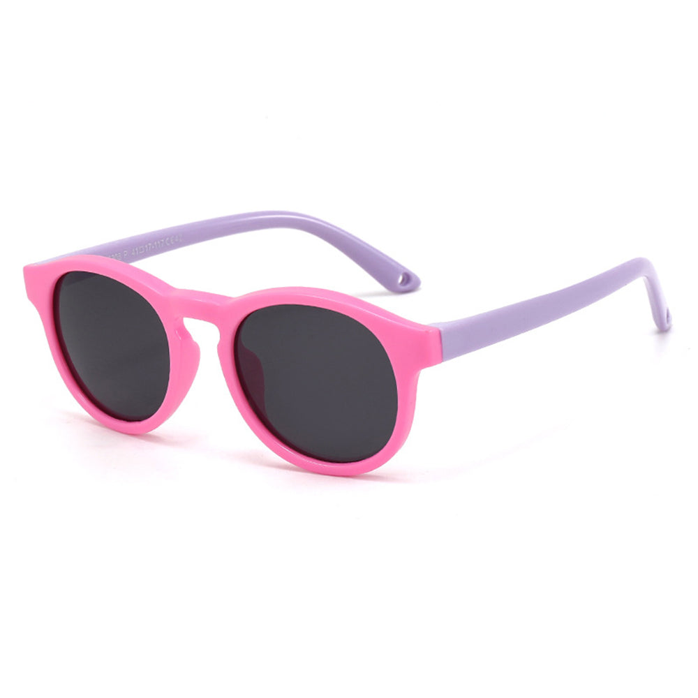 Techsuit - Μόδα > Αξεσουάρ > Γυαλιά Ηλίου Polarised (8308-C42) - for Babies, Round Shape, with Strap - Pink / Purple