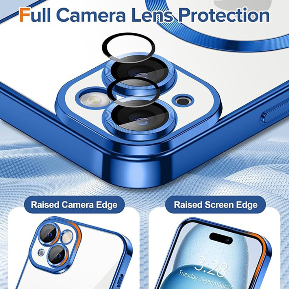 Techsuit - Luxury Crystal MagSafe - iPhone 15 - Deep Blue