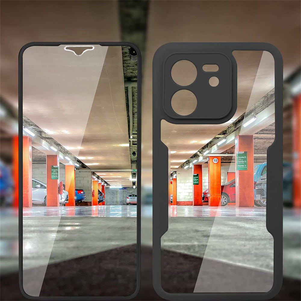 Techsuit - ColorVerse 360 Series + Screen Protector - Xiaomi Redmi 12 4G - Black