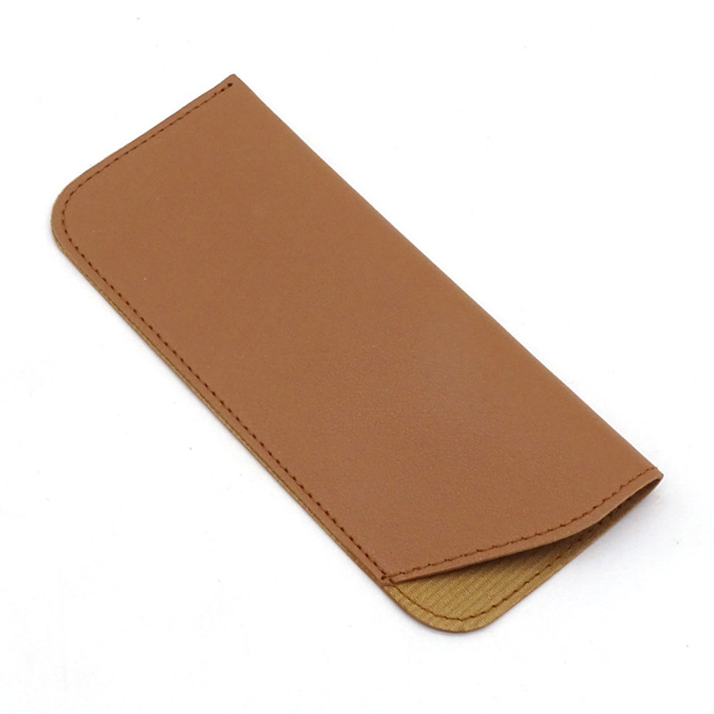 Techsuit - Glasses Case (ETSP8) - Slim Design, 175 x 75mm - Light Brown