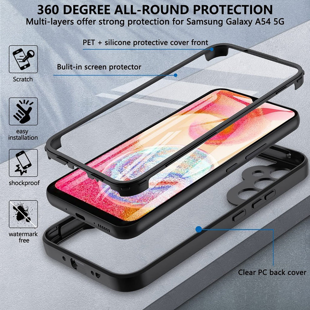 Techsuit - ColorVerse 360 Series + Screen Protector - Galaxy S24 Plus - Blue