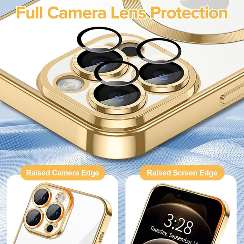 Techsuit - Luxury Crystal MagSafe - iPhone 12 Pro - Gold
