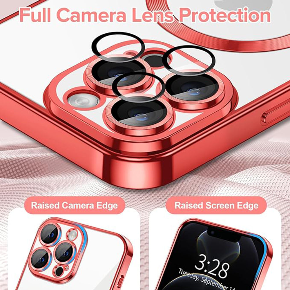 Techsuit - Luxury Crystal MagSafe - iPhone 12 Pro - Red