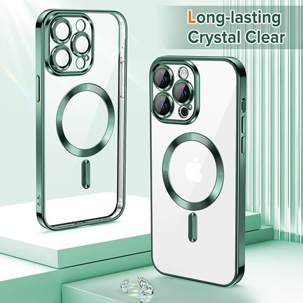 Techsuit - Luxury Crystal MagSafe - iPhone 12 Pro Max - Deep Green