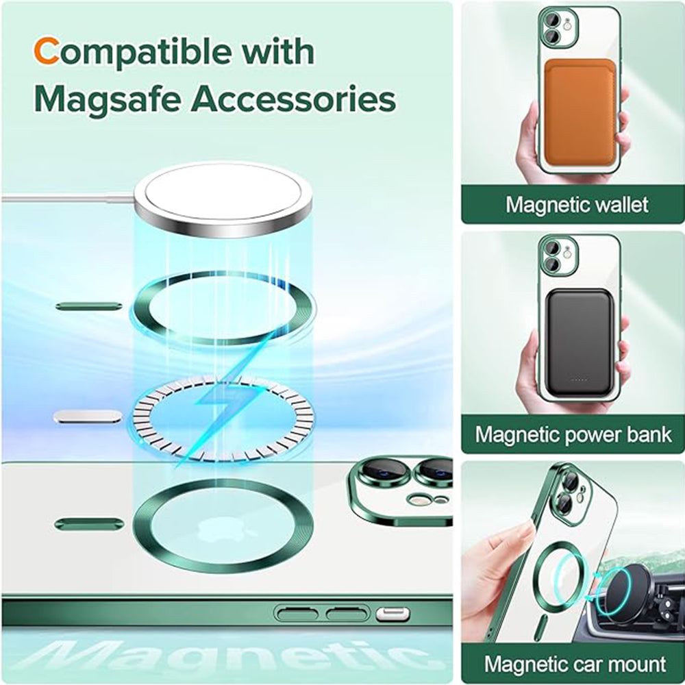 Techsuit - Luxury Crystal MagSafe - iPhone 12 - Deep Green