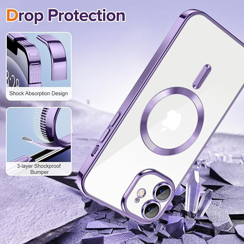 Techsuit - Luxury Crystal MagSafe - iPhone 12 - Light Purple