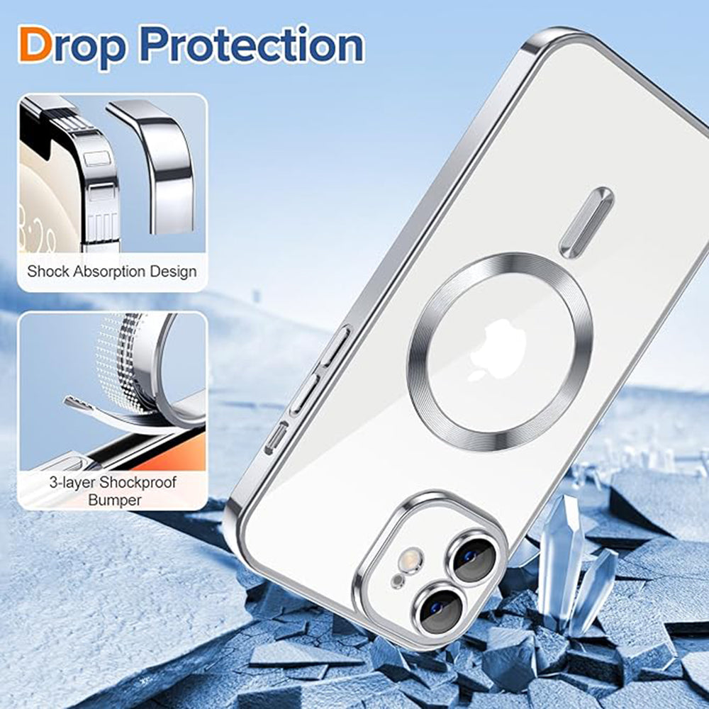 Techsuit - Luxury Crystal MagSafe - iPhone 12 - Silver