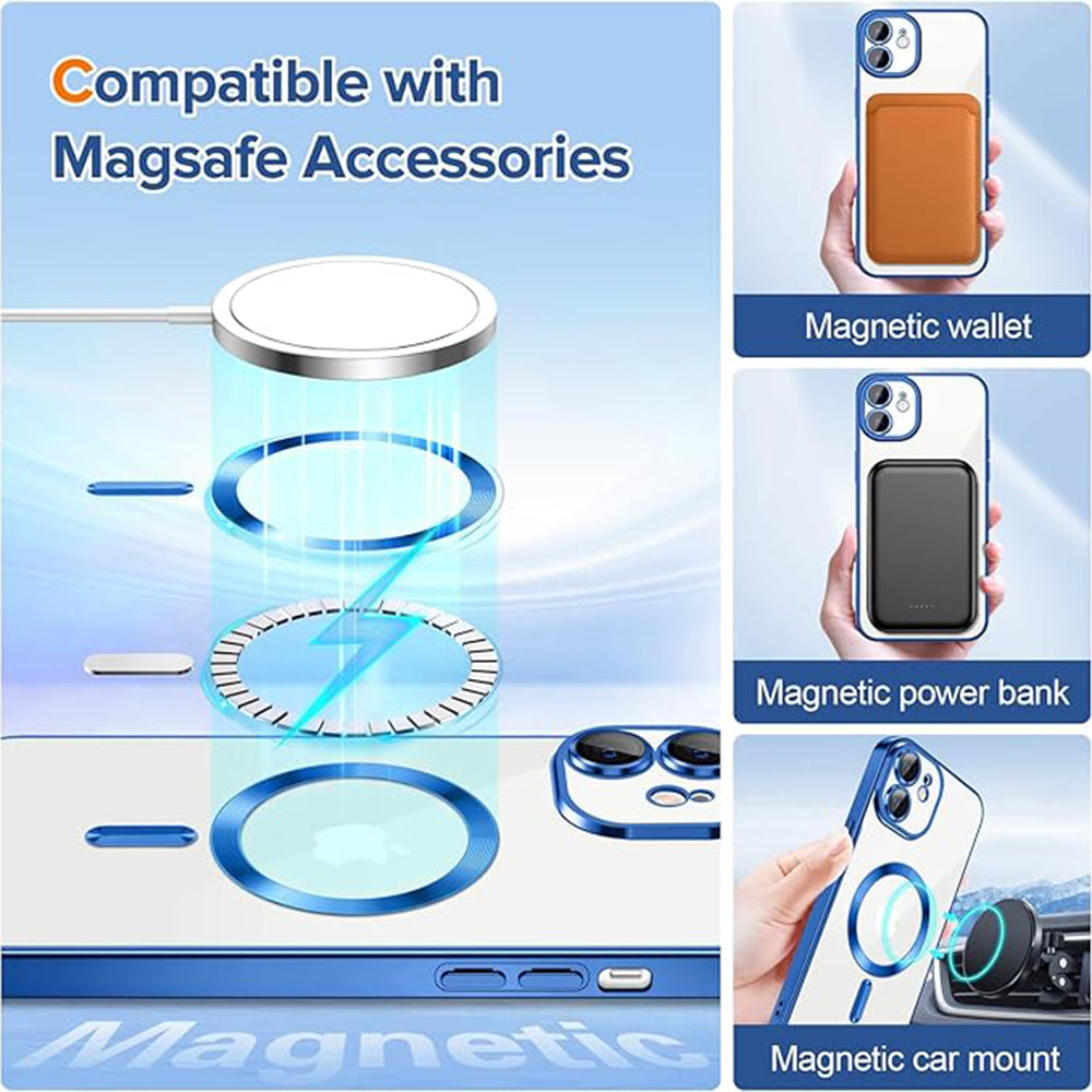 Techsuit - Luxury Crystal MagSafe - iPhone 12 - Deep Blue