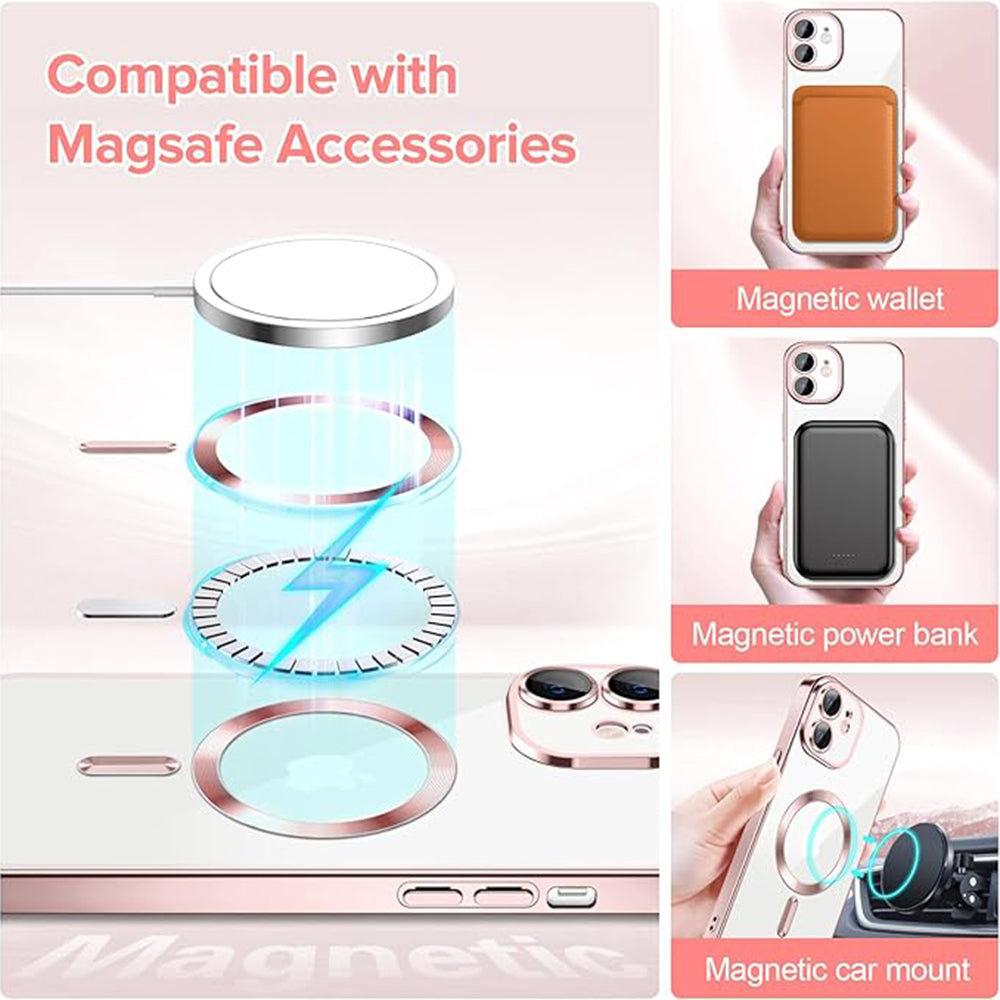 Techsuit - Luxury Crystal MagSafe - iPhone 12 - Pink