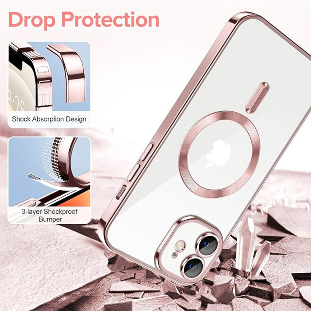 Techsuit - Luxury Crystal MagSafe - iPhone 12 - Pink