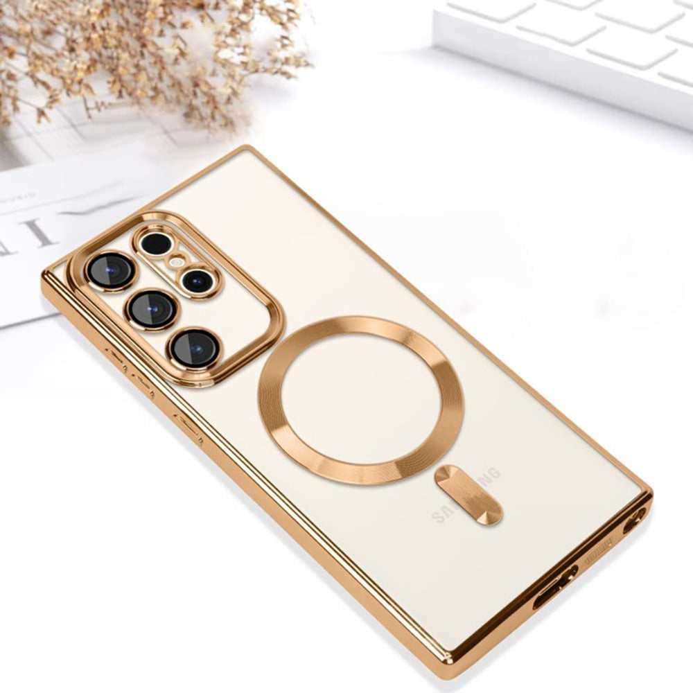 Techsuit - Luxury Crystal MagSafe - Galaxy S22 Ultra 5G - Gold
