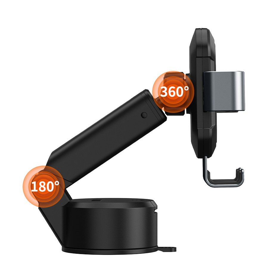 Baseus - Car Holder Tank (SUYL-TK01) - Gravity Grip for Dashboard, Windshield - Tarnish Black