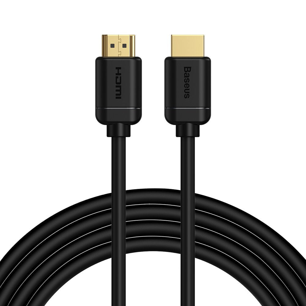 Baseus - Video Cable (CAKGQ-C01) - HDMI to HDMI, High Definition, 4K@60Hz, 3m - Black