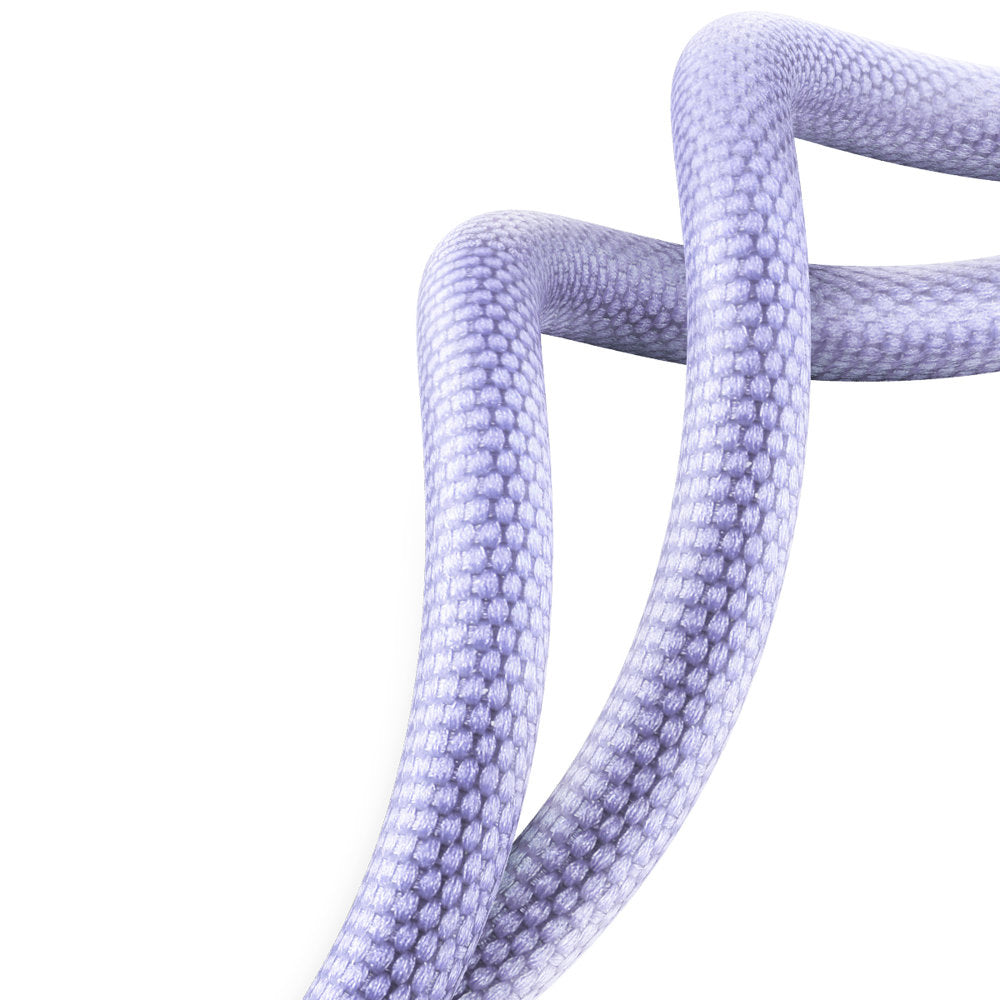 Baseus - Data Cable Crystal Shine (CAJY000505) - USB to Type-C, 100W, 2m, Super Fast Charging, Nylon Braided - Purple