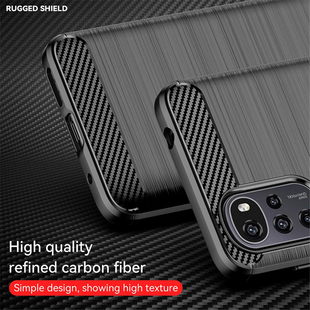Techsuit - Carbon Silicone - Motorola Moto G22 - Black