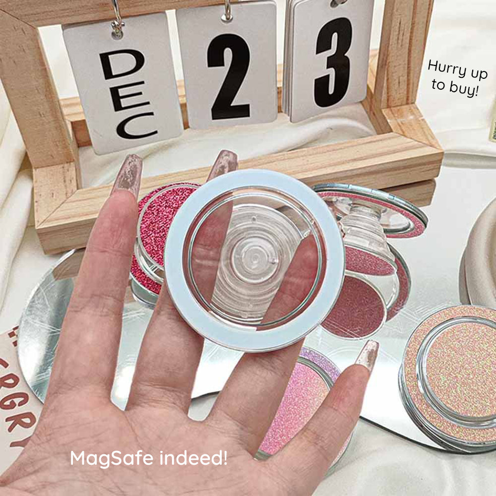 Techsuit - MagSafe Phone Ring (MPR1) - Round Shape, Polycarbonate - Silver