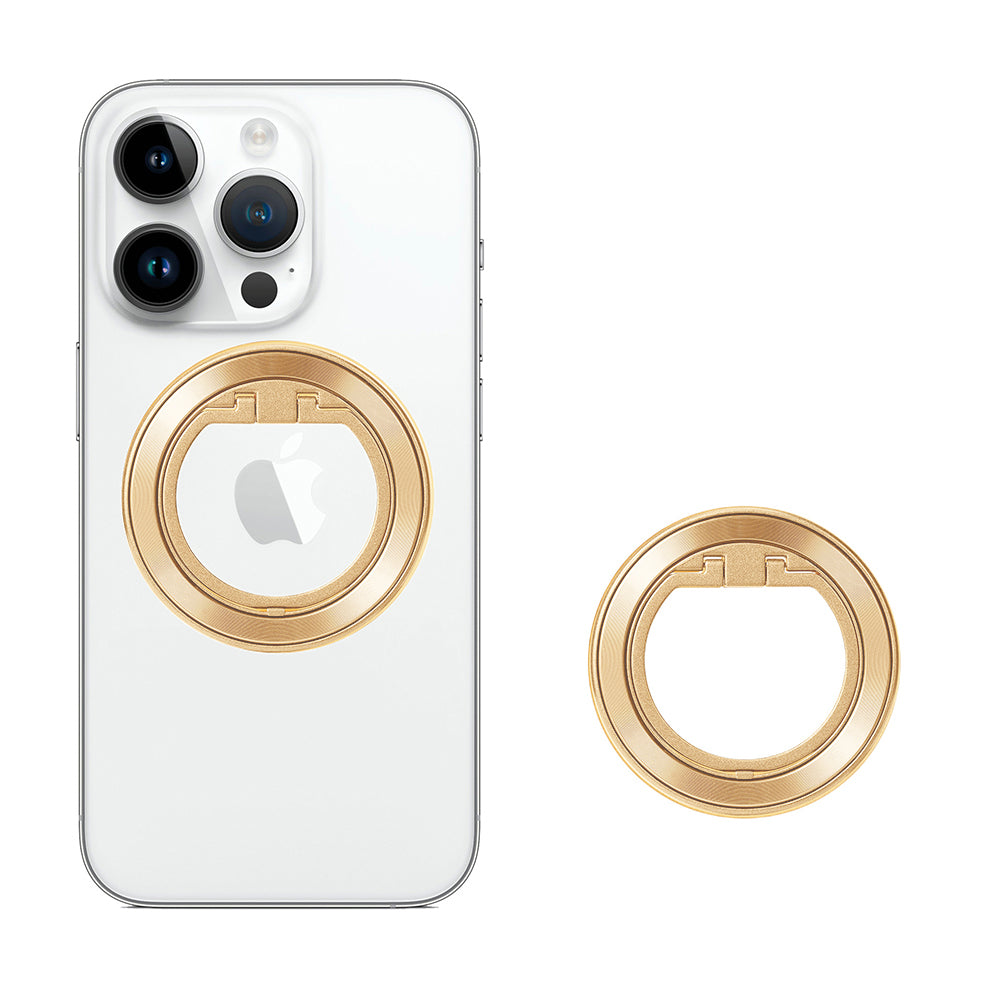 Techsuit - MagSafe Phone Ring (MPR2) - Round Shape, Aluminium Alloy - Gold