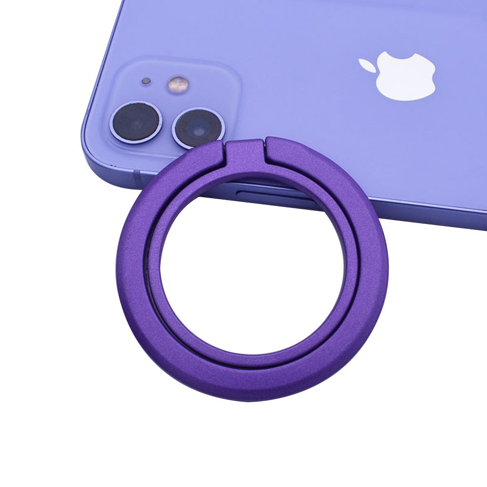 Techsuit - MagSafe Phone Ring (MPR3) - Round Shape, Aluminium Alloy, 3M - Purple