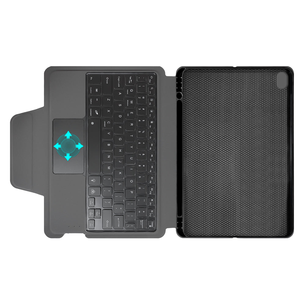 Techsuit - KeyTab Pro + Screen Protector (Keyboard/Stylus Holder) - iPad Air 4 2020/Air 5 2022 - Black