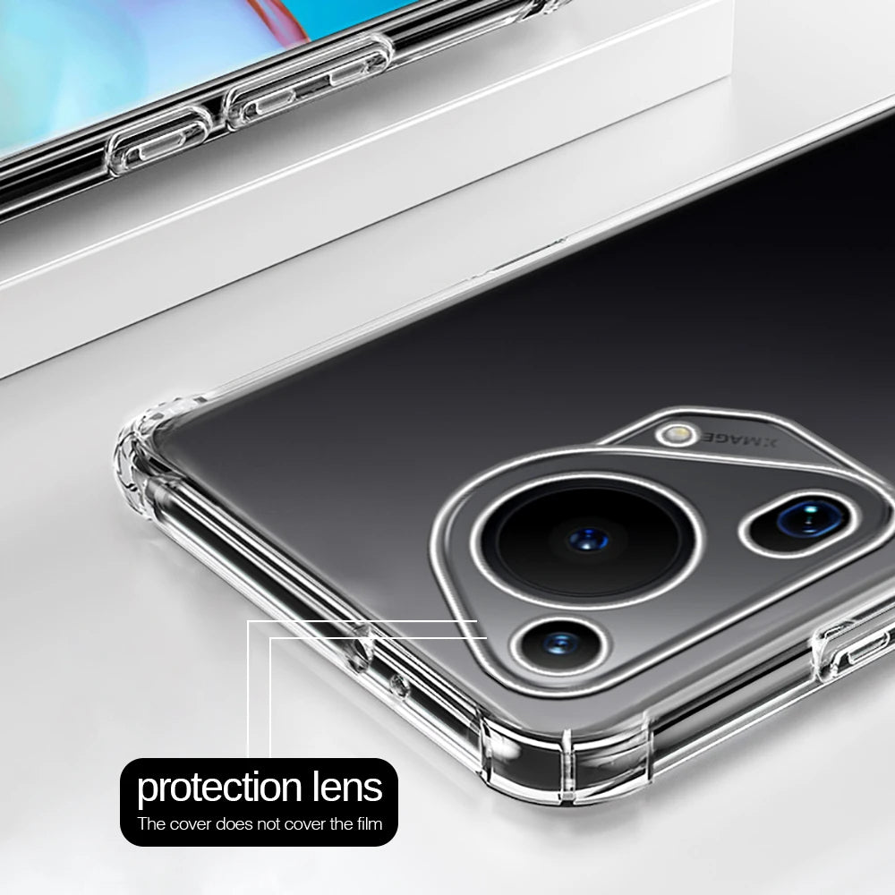 Techsuit - Shockproof Clear Silicone - Huawei Pura 70 Ultra - Clear