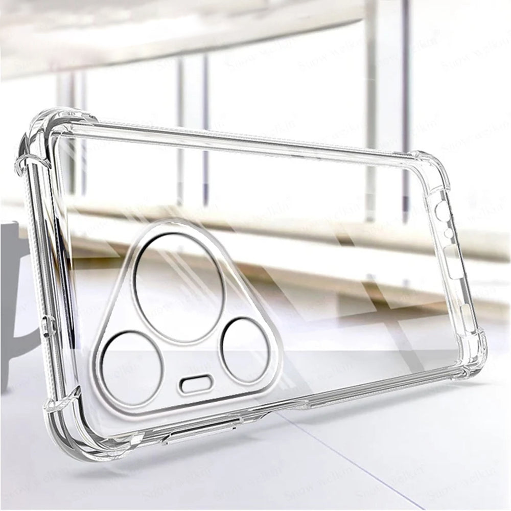 Techsuit - Shockproof Clear Silicone - Huawei Pura 70 - Clear