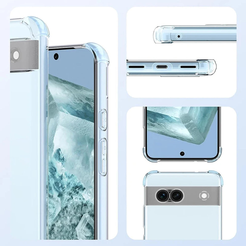 Techsuit - Shockproof Clear Silicone - Google Pixel 9 Pro - Clear