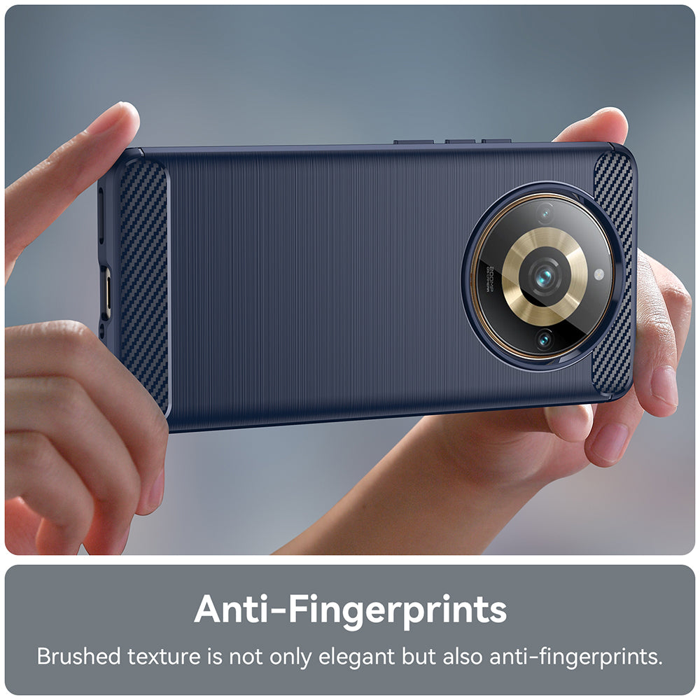 Techsuit - Carbon Silicone - Realme 11 Pro / 11 Pro+ - Blue