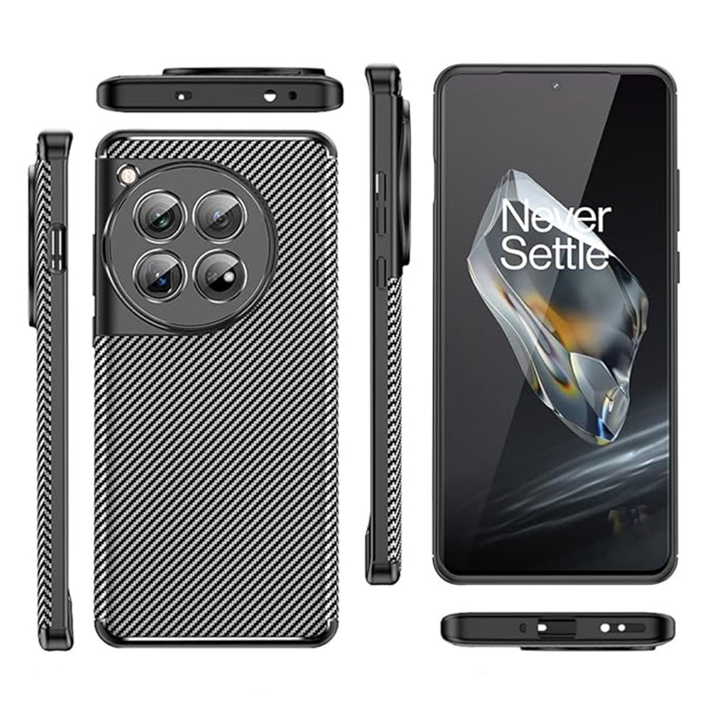 Techsuit - CarbonFiber - OnePlus 12 - Black