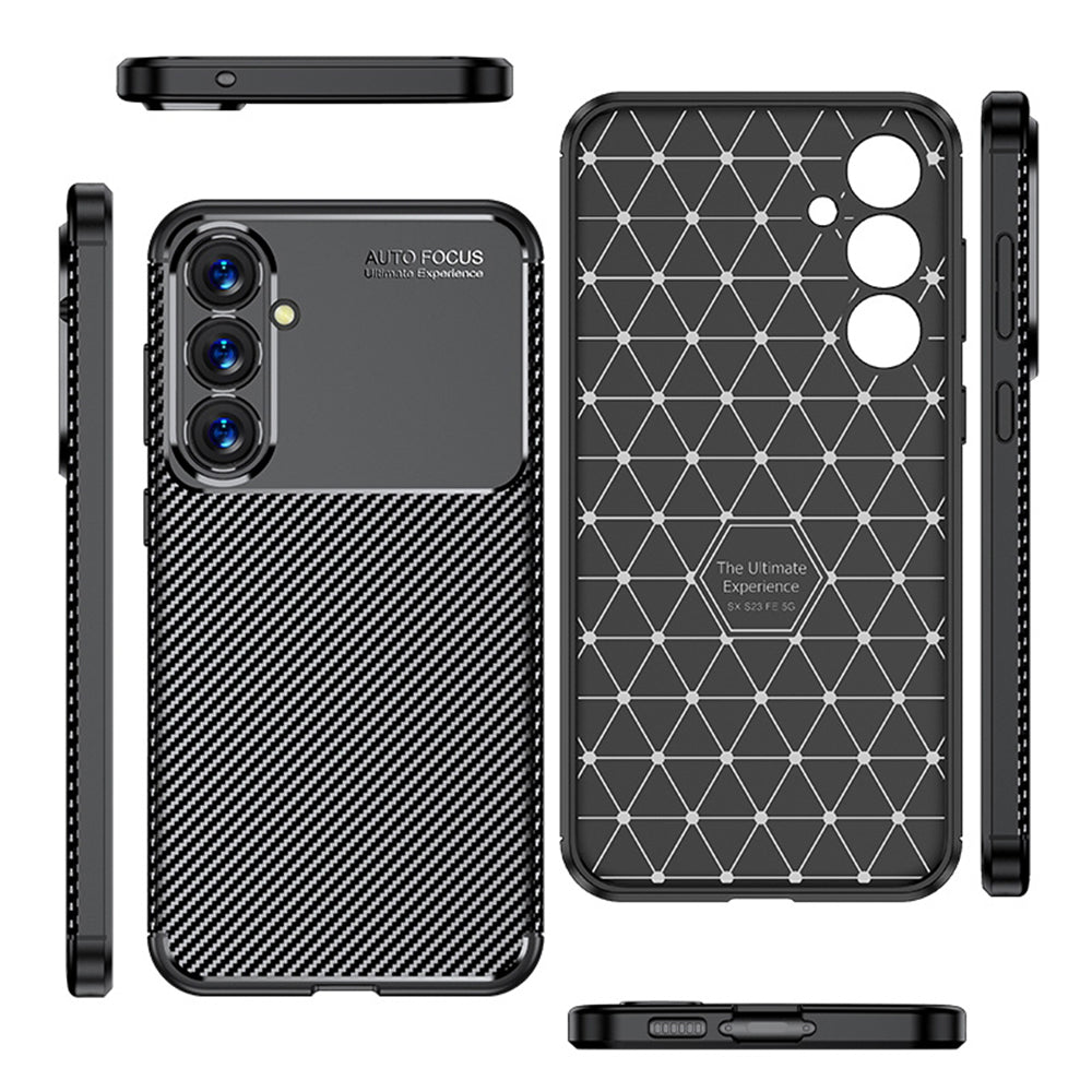 Techsuit - CarbonFiber - Galaxy S23 FE - Black