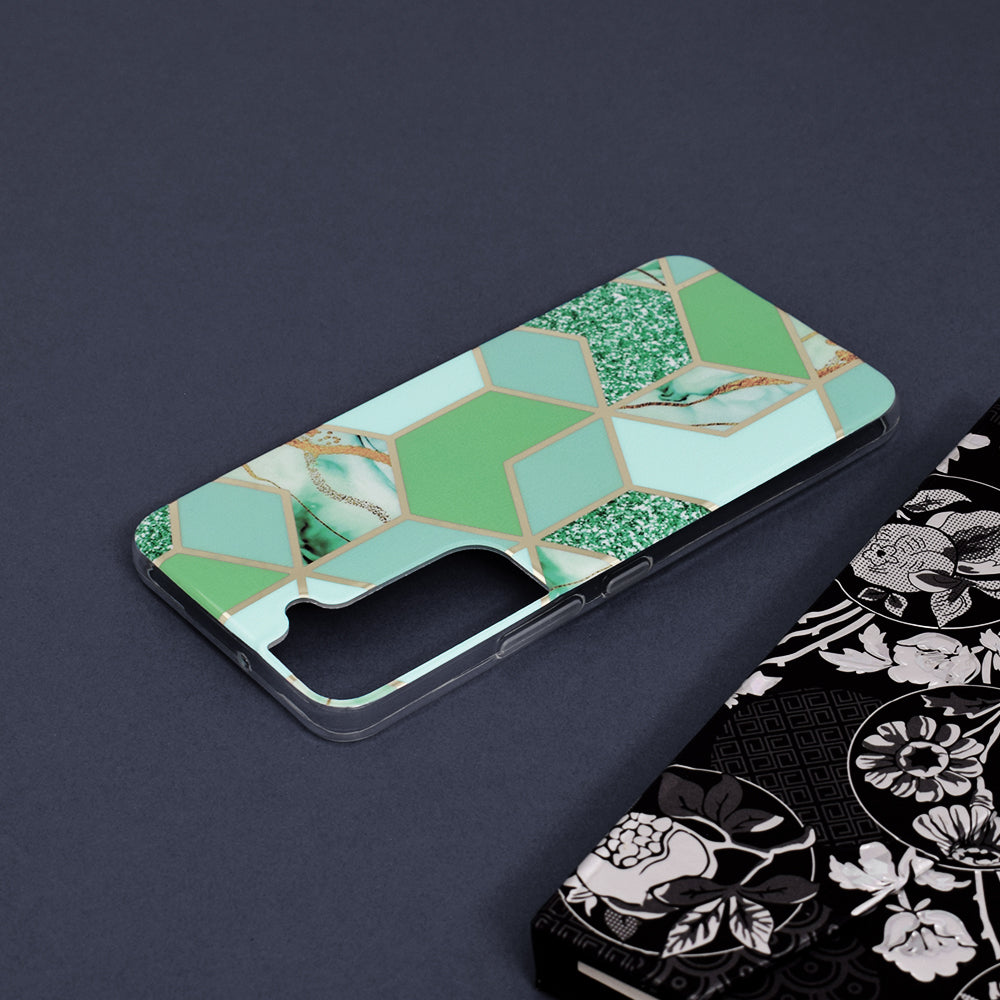 Techsuit - Marble Series - Galaxy S22 - Green Hex