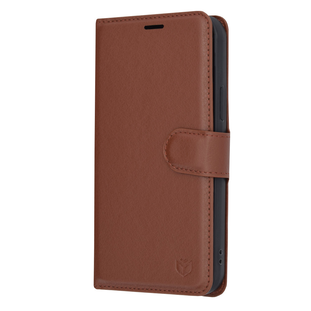 Techsuit - Leather Folio - iPhone 12 Pro - Brown