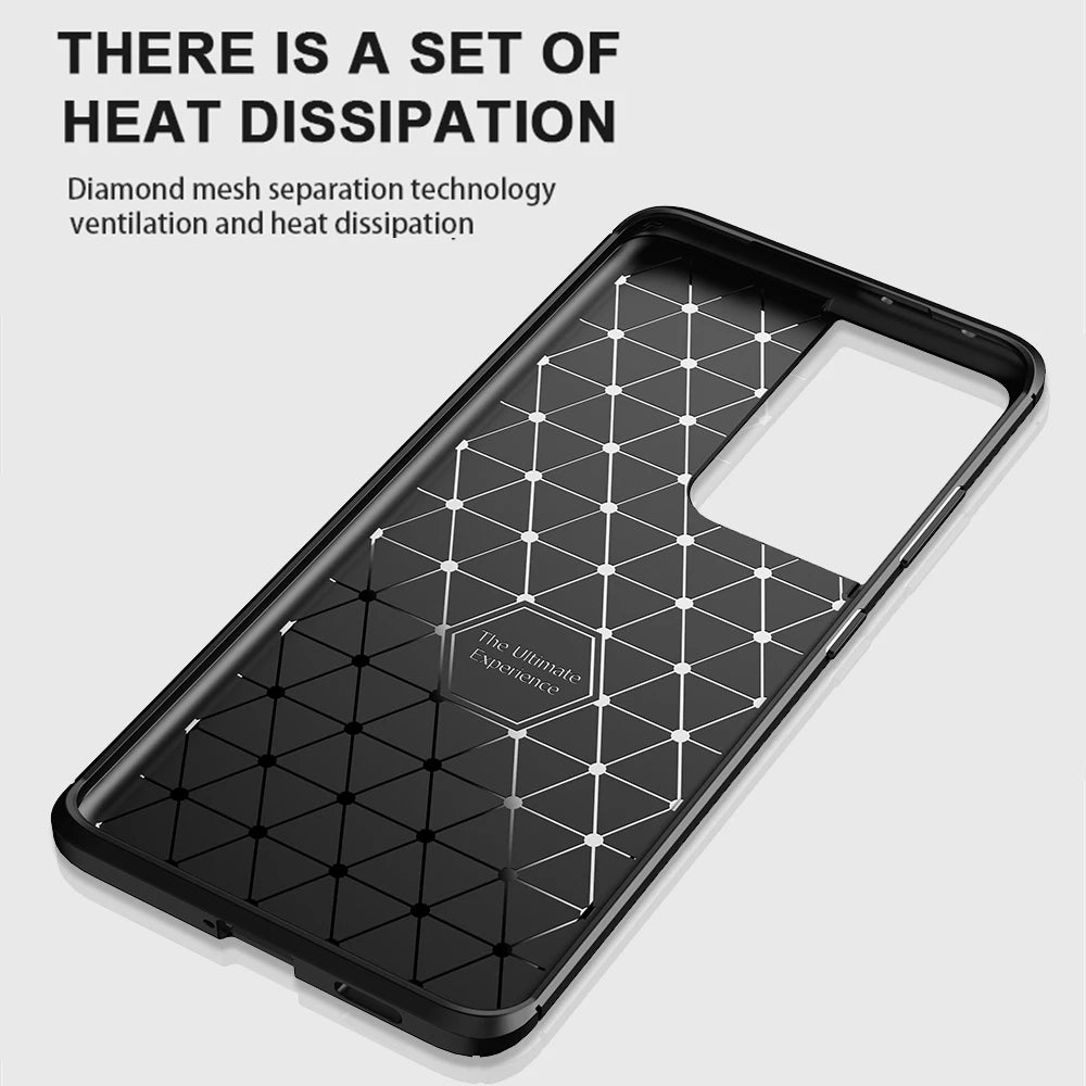 Techsuit - CarbonFiber - Galaxy S21 Ultra 5G - Black