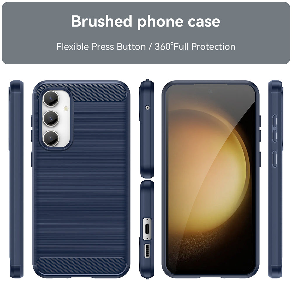 Techsuit - Carbon Silicone - Galaxy S23 FE - Blue