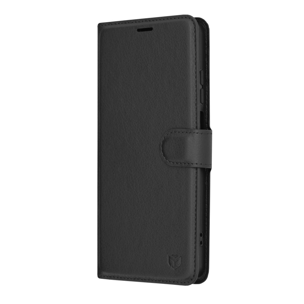 Techsuit - Leather Folio - Motorola Moto G04 / Moto G04s / Moto G24 / Moto E14 - Black