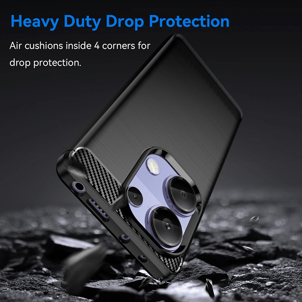 Techsuit - Carbon Silicone - Xiaomi Redmi Note 13 Pro 4G / Poco M6 Pro 4G - Blue