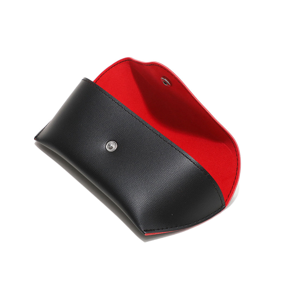 Techsuit - Glasses Case (ETOB1) - Eco Leather, 167 x 70 x 40mm - Black