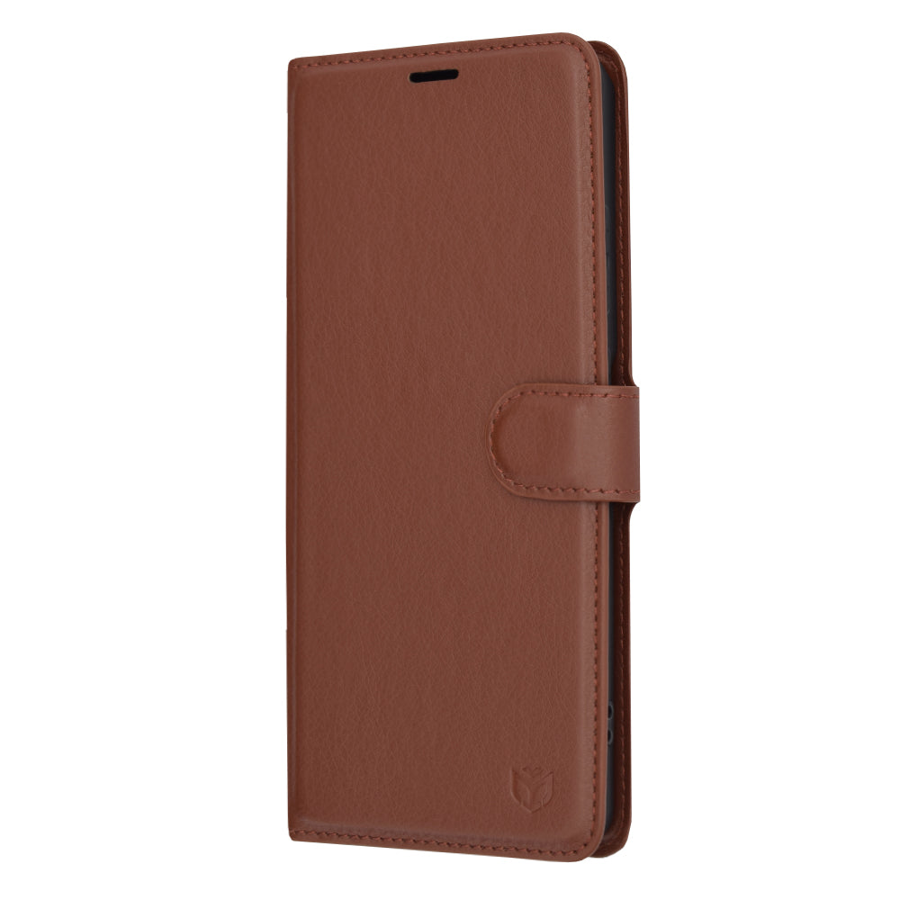 Techsuit - Leather Folio - OnePlus 12R - Brown