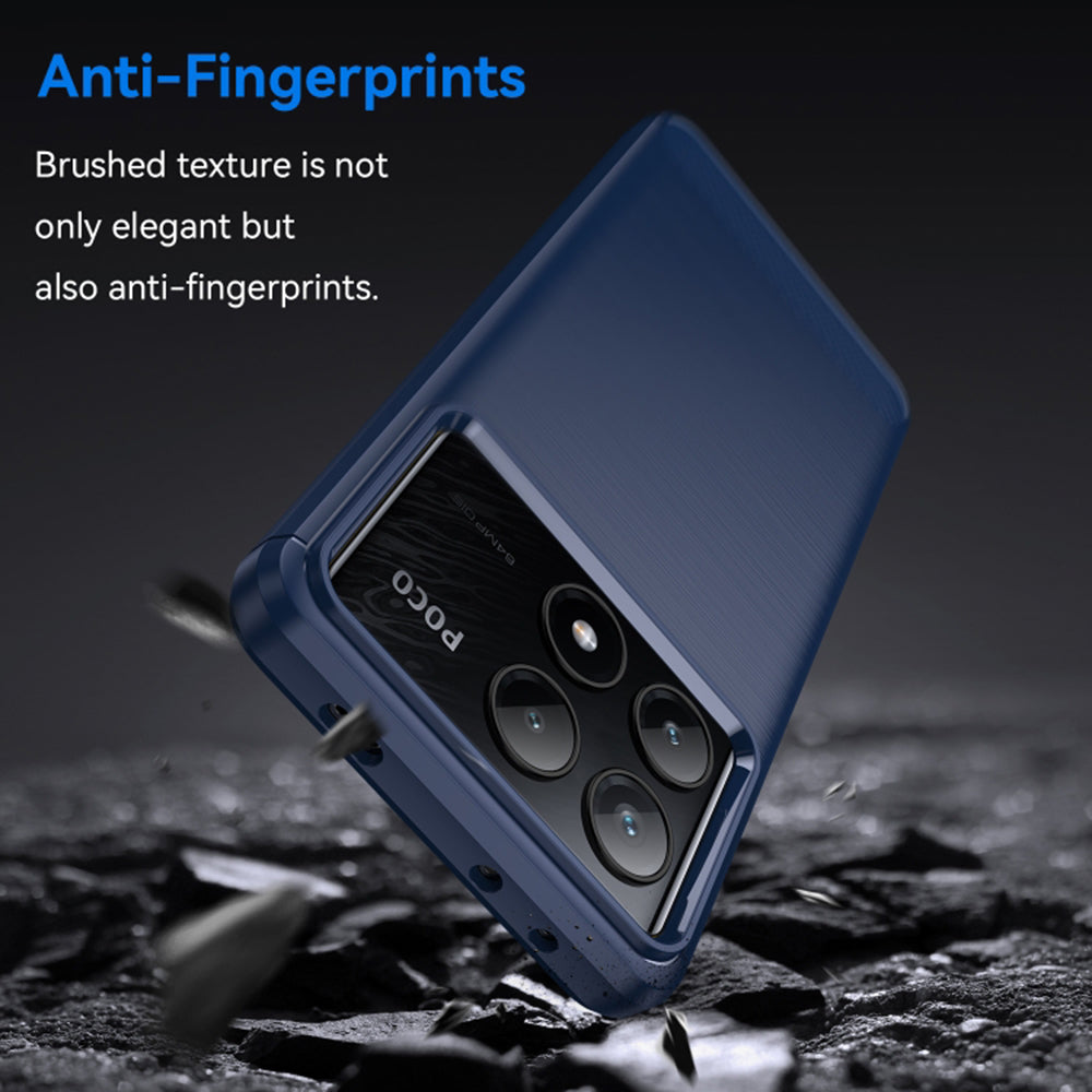 Techsuit - Carbon Silicone - Xiaomi Poco X6 Pro - Blue