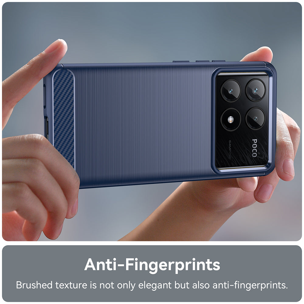 Techsuit - Carbon Silicone - Xiaomi Poco X6 Pro - Blue